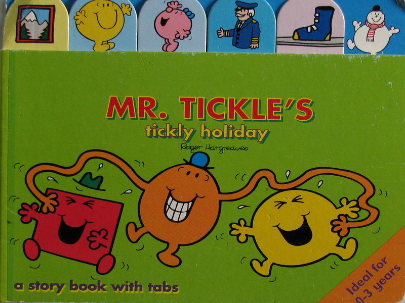 mr tickle"s tickly holiday a story book with tabs