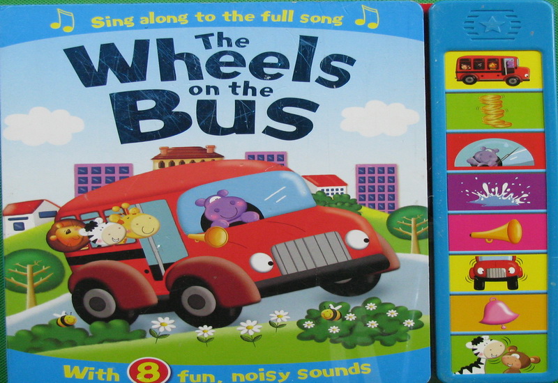 the wheels on the bus with 8 fun,noisy sounds