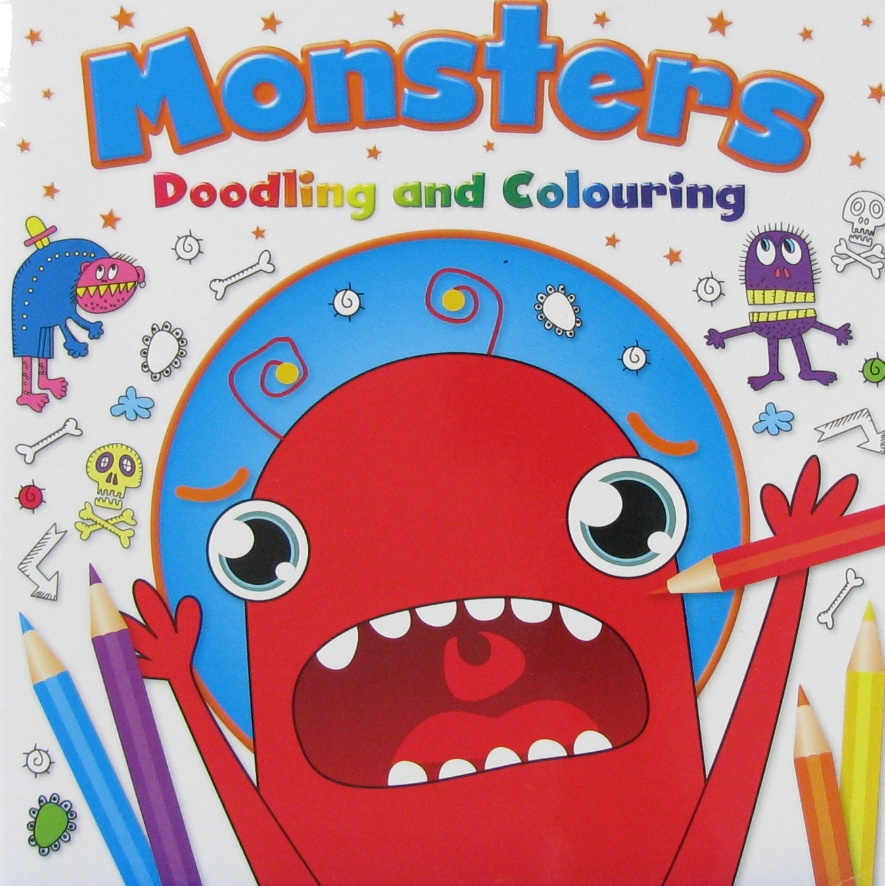 monsters女生版,themonsters monsters doodling and colouring