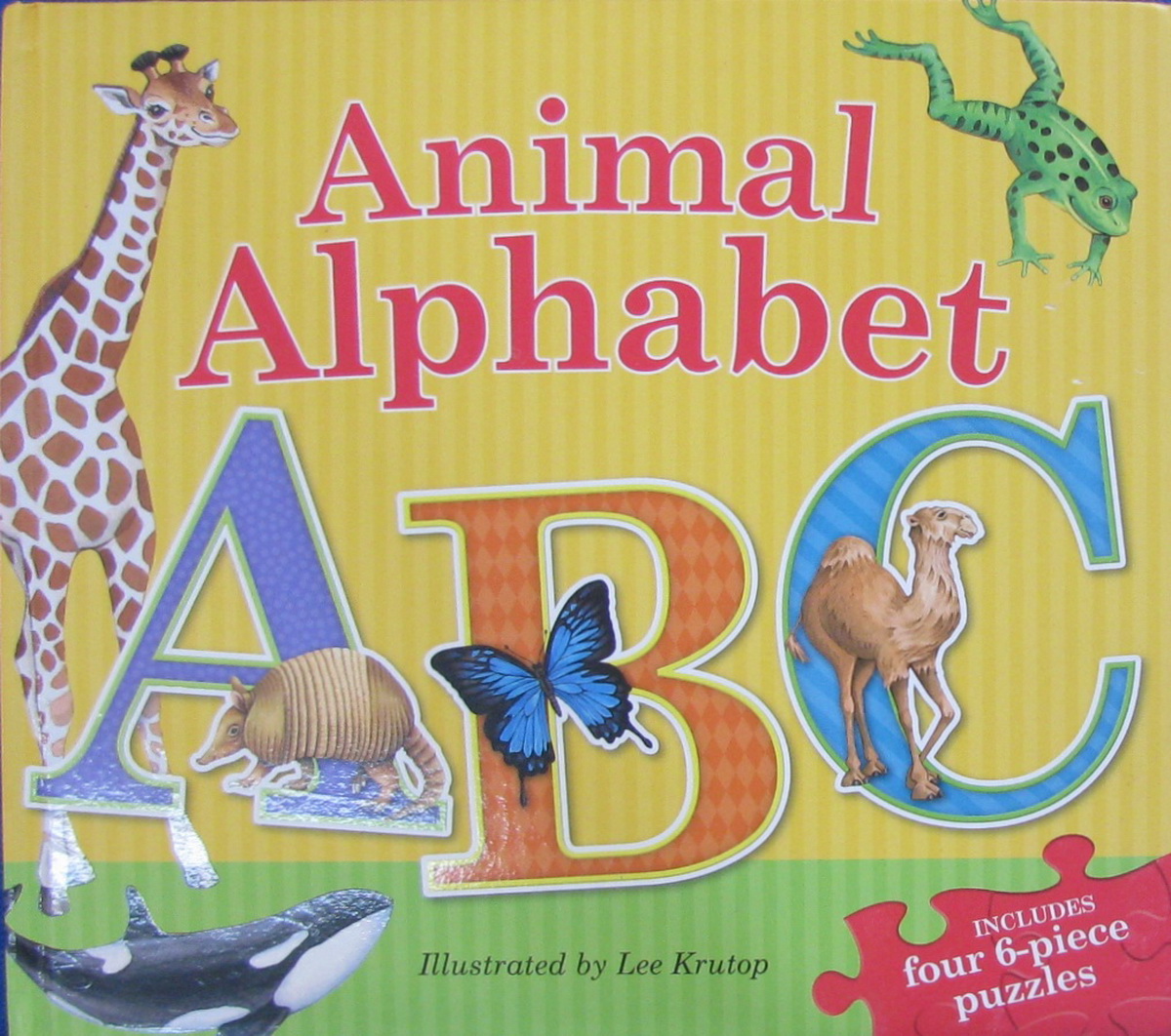 animal alphabet puzzle book