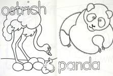 Zoo Colour-in Book Picture Puffin