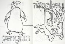 Zoo Colour-in Book Picture Puffin
