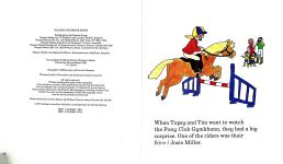 Topsy and Tim have horse riding lessons