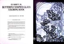 BUTTERFLY STAINED GLASS COLORING BOOK