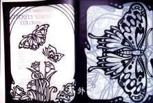 BUTTERFLY STAINED GLASS COLORING BOOK