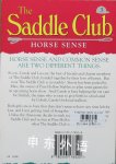 The saddle Club 3: Horse sense