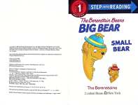 The Berenstain Bears Big Bear Small Bear