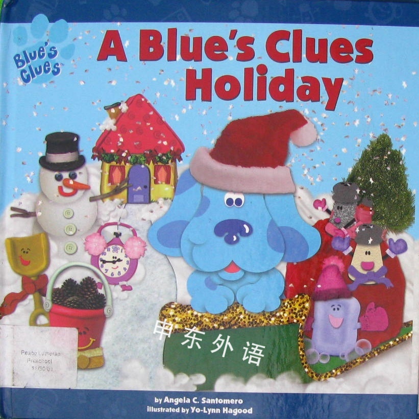 A Blues Clues Holiday Blues Clues Simon Schuster Hardcover 基本概念 儿童图书 进口图书 进口书 原版书 绘本书 英文原版图书 儿童纸板书 外语图书 进口儿童书 原版儿童书