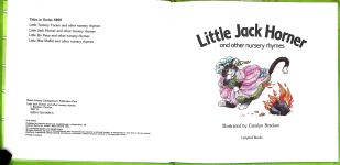 Little Jack Horner and other nursery rhymes