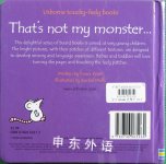 Usborne touchy-feely books: That's Not My Monster