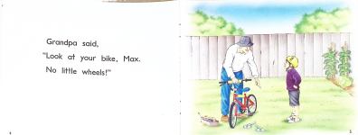 Max rides his bike