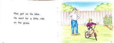 Max rides his bike