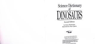 Science Dictionary of Dinosaurs