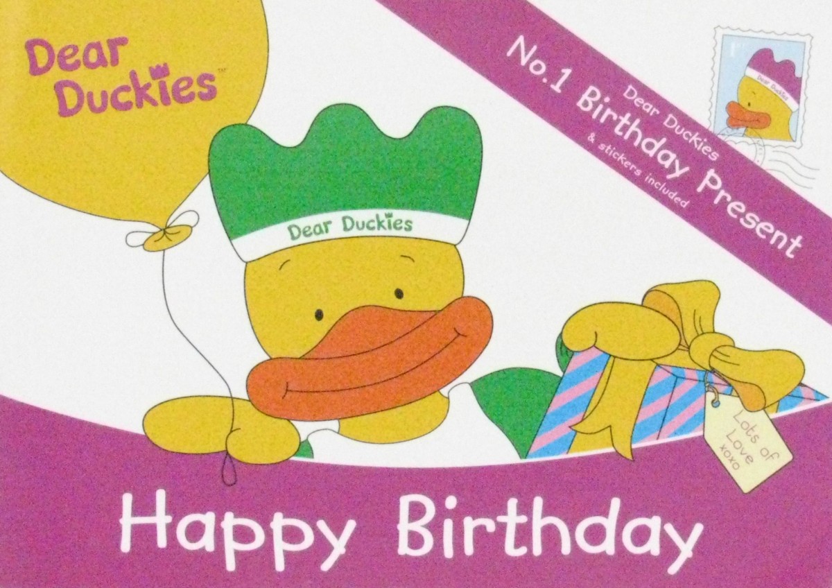 happy birthday:birthday present and stickers included