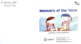 Manners at the Table