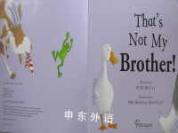 Fold-out flap on every page: That's not my brother!