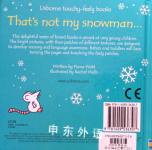That's Not My Snowman(Usborne Touchy-Feely)