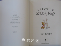 Is It Bedtime Wibbly Pig? CD