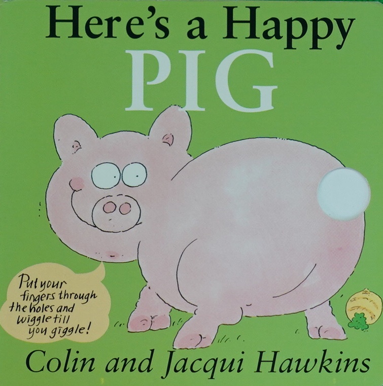 Here's A Happy Pig_作者与插画_儿童图书_进口图书_进口书,原版书,绘本 