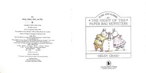 THE NIGHT OF THE PAPER BAG MONSTERS