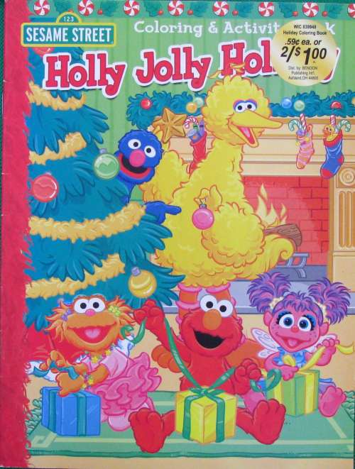 workbook）Sesame Street Holiday Fun Coloring & Activity Book (2005