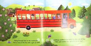 All aboard the red school bus