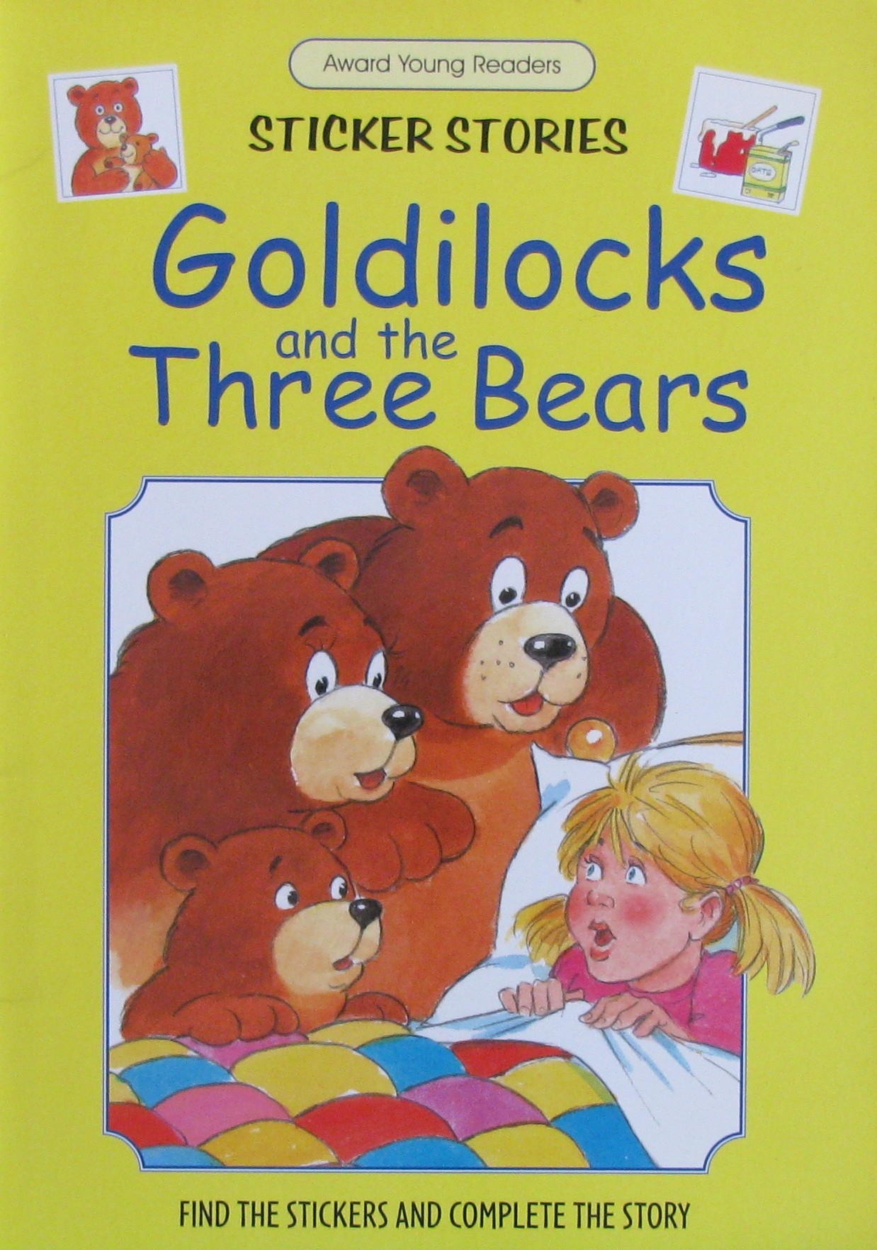 goldilocks and the three bears sticker stories award