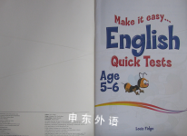 Quick Tests Letts Make It Easy English Age 5-6: 