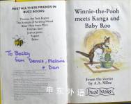 Winnie the Pooh Meets Kanga and Baby Roo (Buzz books)