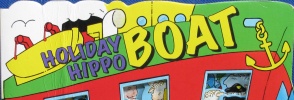 套装书Holiday Hippo Boat: A window board book