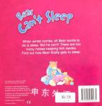 Bear  Cant Sleep Picture Story Book