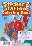 Sticker & Tattoo Coloring Book Learning the Alphabet Choo-choo Training